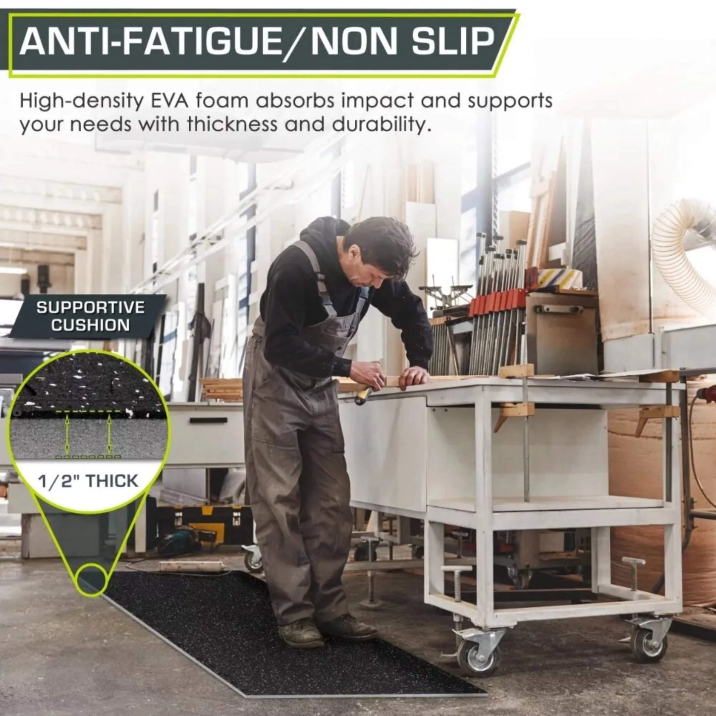 Rubber Flooring Gym Mats with EVA Foam