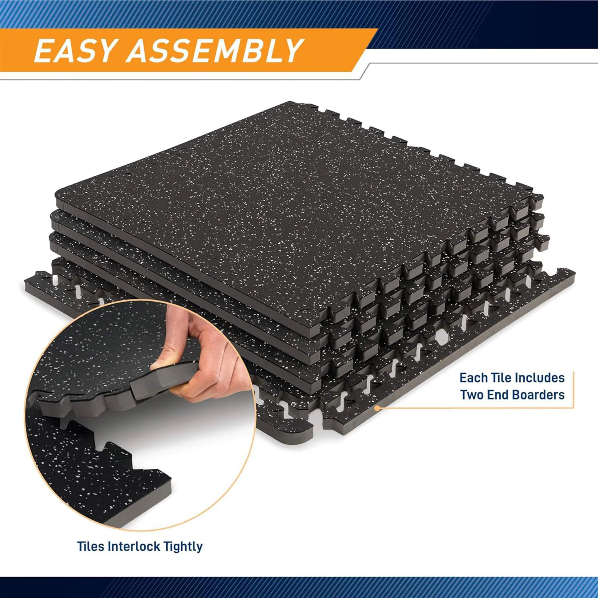 Rubber Flooring Gym Mats with EVA Foam